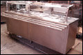 with sneeze guard & tray slider