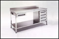 table with drawers
